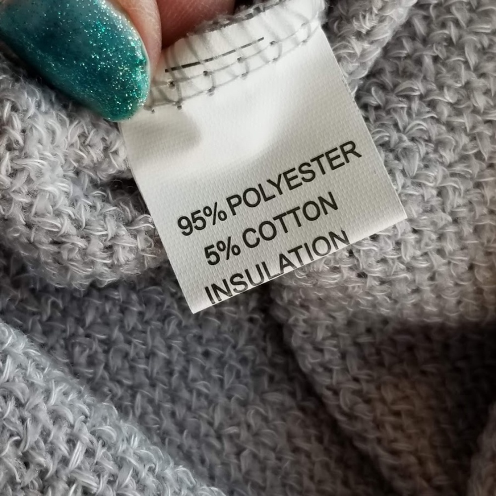 SALE! NWT Sweater V Neck SOFT Knit Gray REStocK ! - Picture 6 of 8